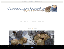 Tablet Screenshot of cappuccinoecornetto.com